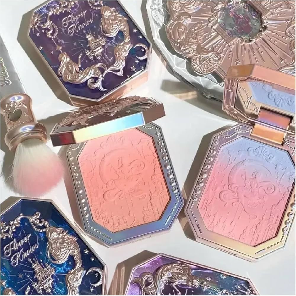 Flower Knows Cheek Blush Moonlight Mermaid Tri-Color Gradient Blusher in Matte Finish Vegan Cruel... | Amazon (US)