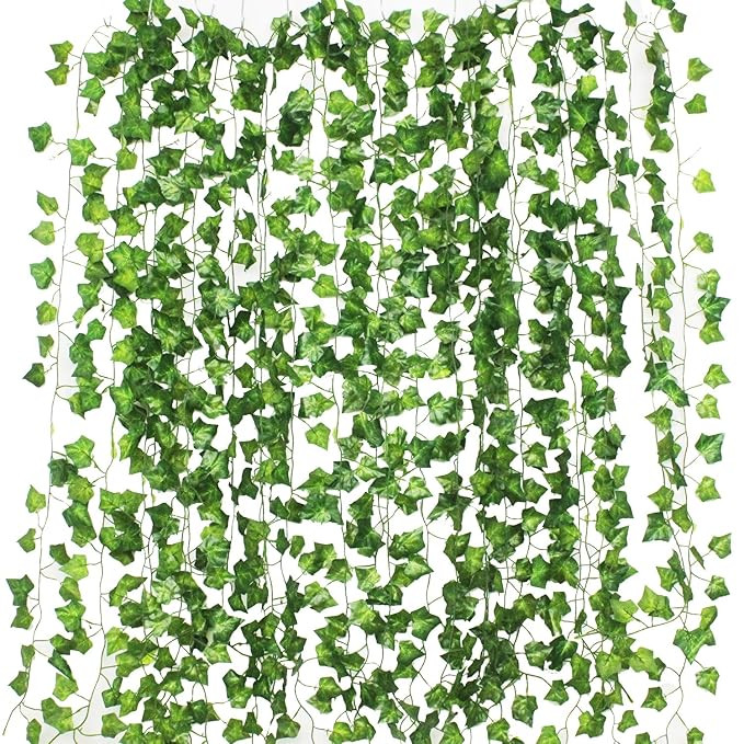 GPARK 12Pack / Each 82 inch , Artificial Ivy Garland Fake Plants , Green For Wedding Party Garden... | Amazon (US)