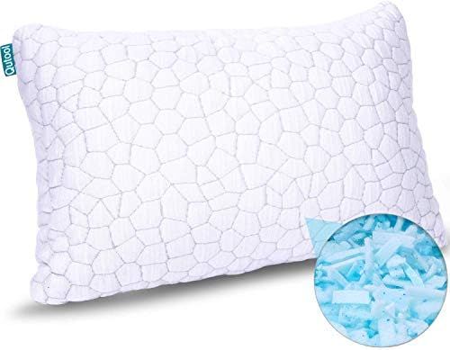 Shredded Memory Foam Pillows for Sleeping Cooling Bamboo Pillow with Adjustable Loft Hypoallergen... | Amazon (US)