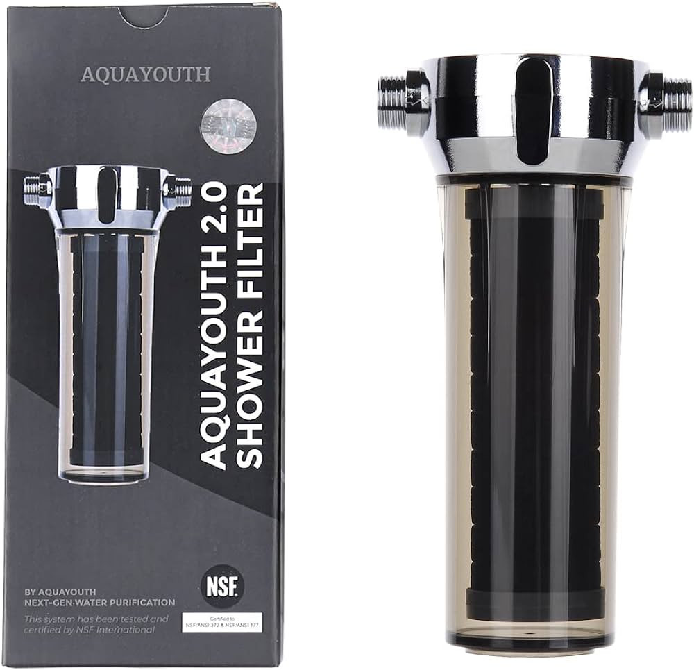 AQUAYOUTH 2.0 Carbon Shower Head Filter System | Removes Chlorine, Heavy Metals, And More | Great... | Amazon (US)