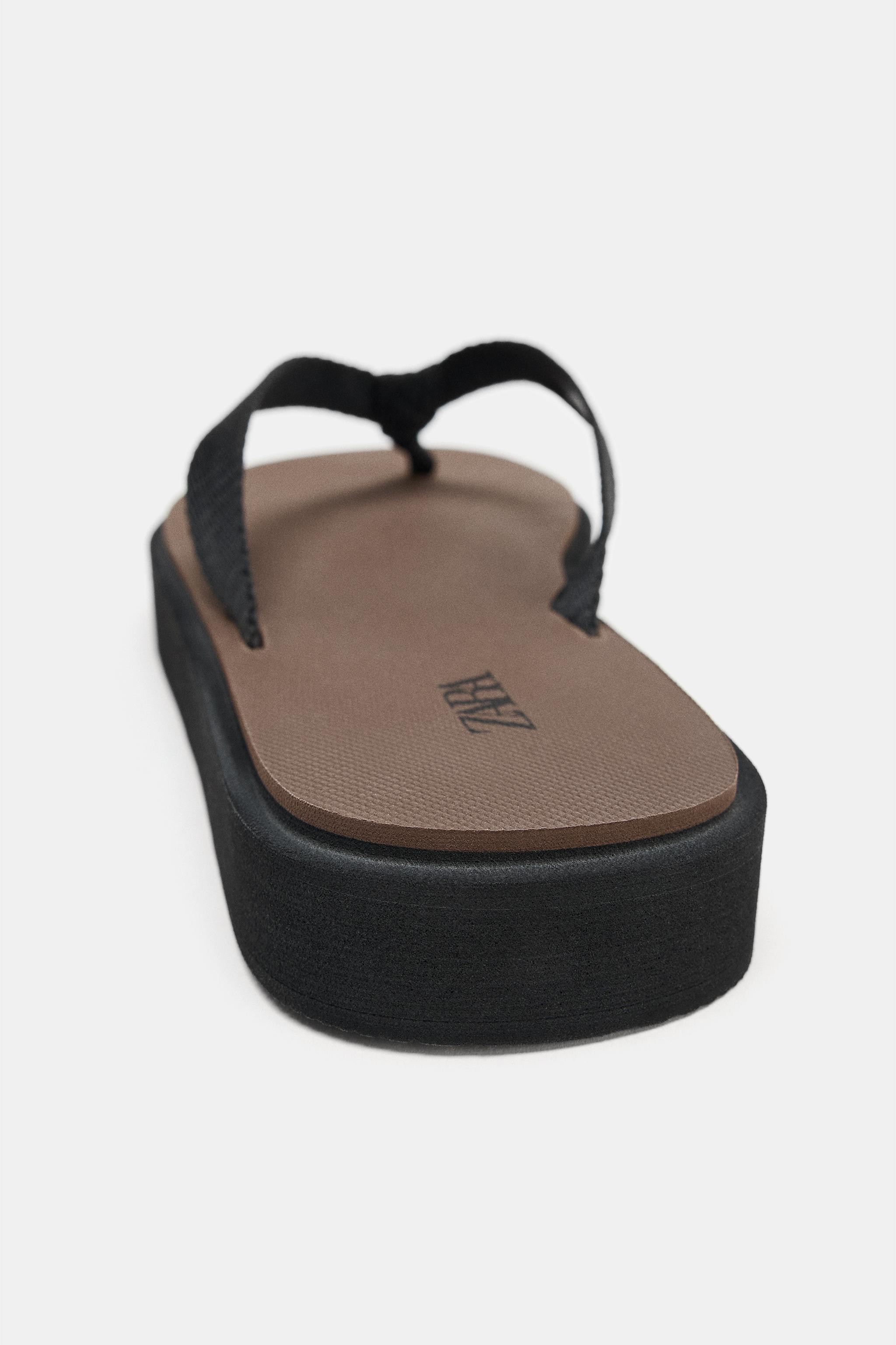 COMBINED FLAT SANDALS | Zara UK