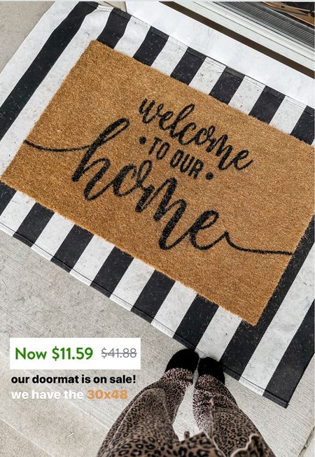 Welcome to our home doormat ON SALE 🖤 

Walmart home // my Texas Roadhouse // striped doormat rug // Walmart home finds

#LTKhome #LTKsalealert #LTKSale