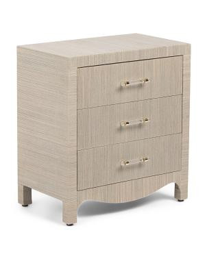 24x14x26 3 Drawer Wavy Bottom Accent Table | TJ Maxx