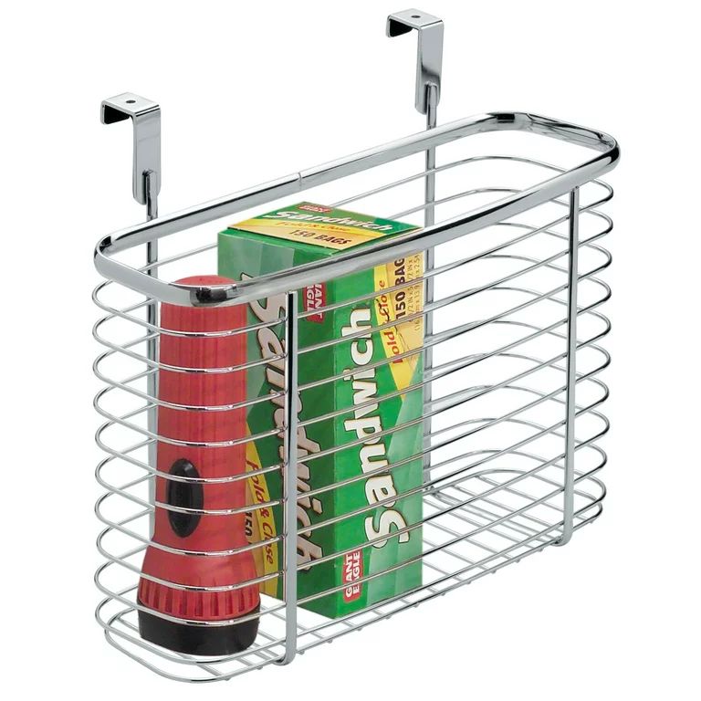 iDesign Axis Medium Kitchen Storage Organizer Over-the-Cabinet Basket, 5 x 11 x 9.75 inches, Chro... | Walmart (US)