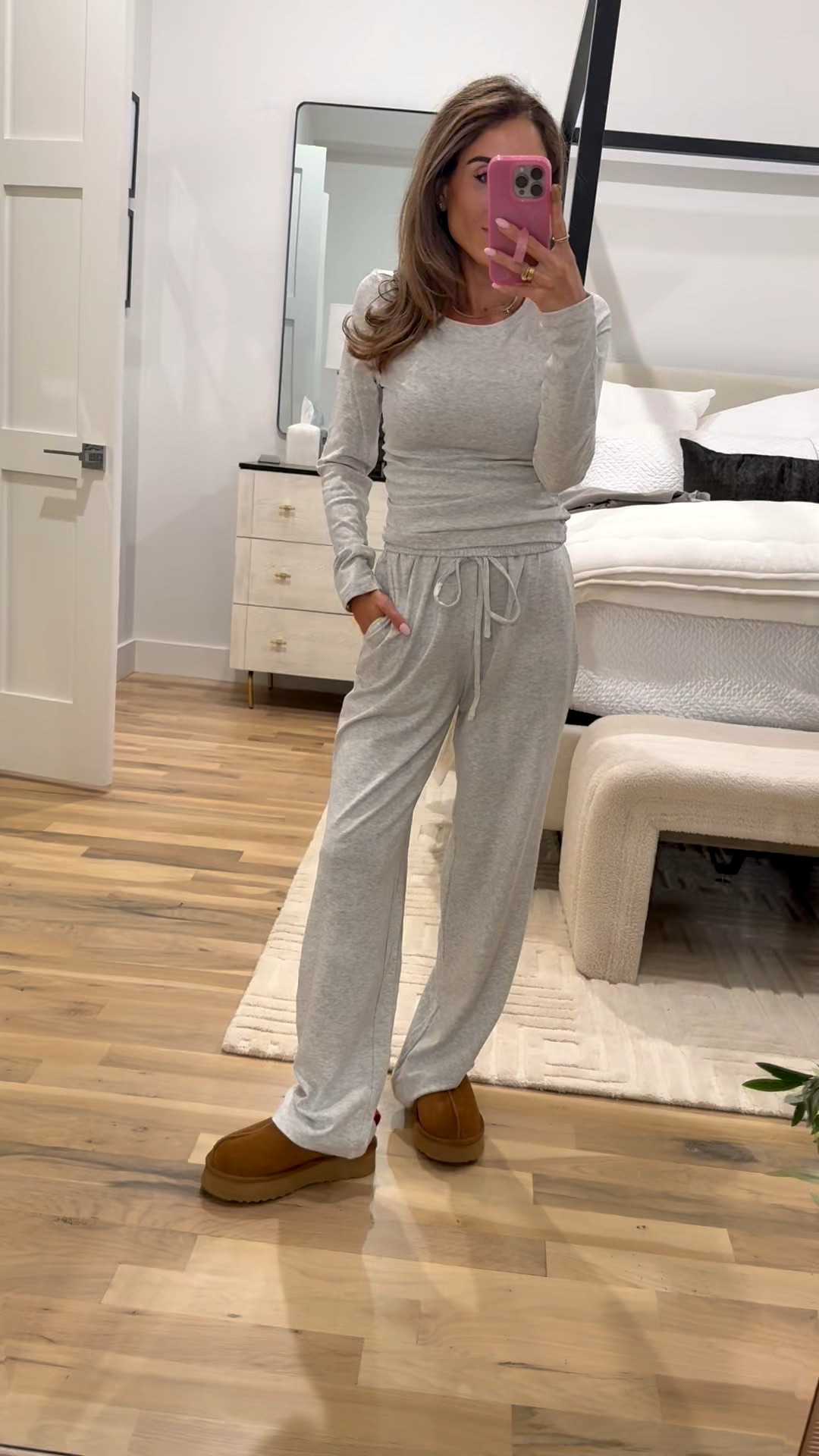 Grey matching lounge set smallest size on sale! Great Amazon find and great for travel 

#LTKSaleAlert #LTKPetite