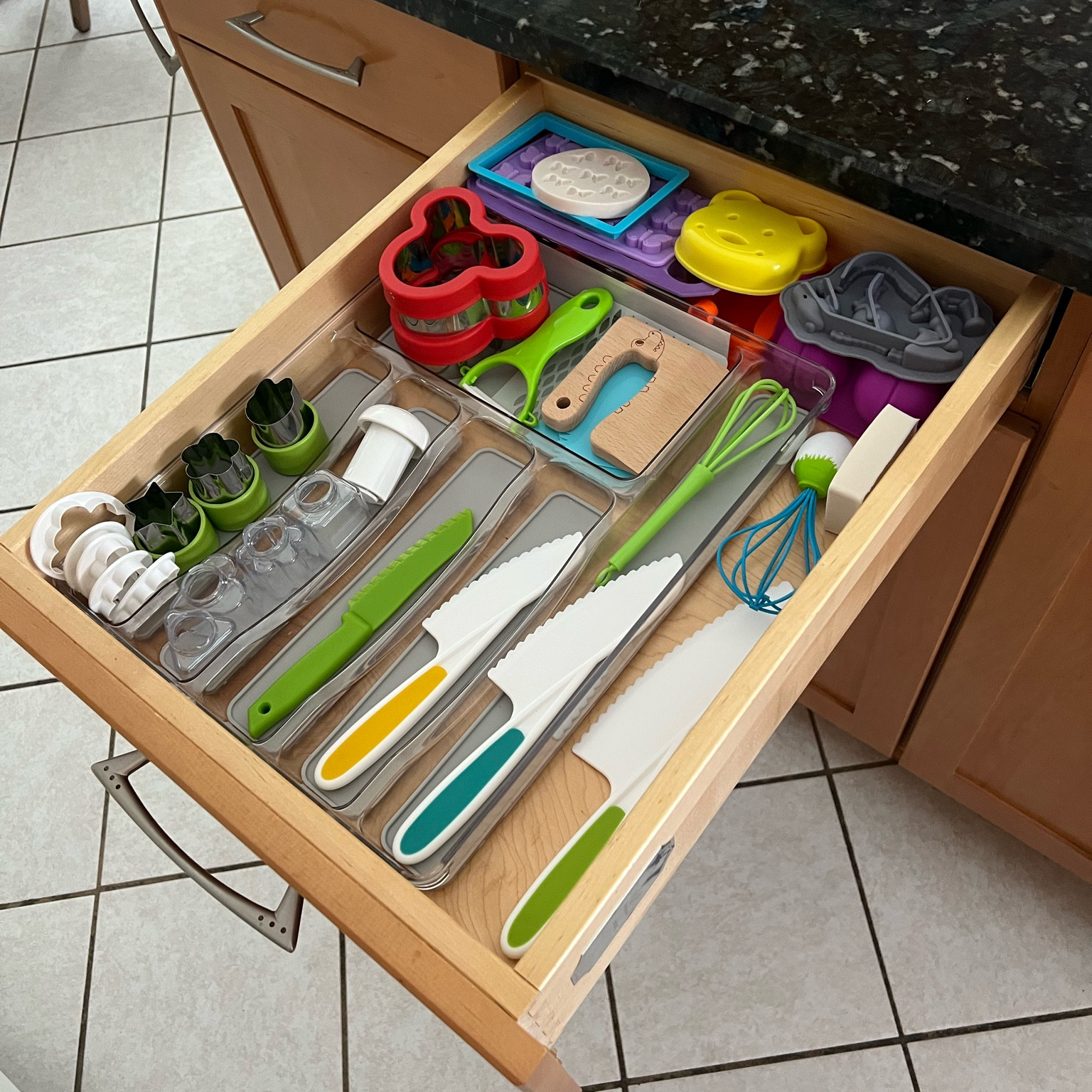 A kitchen drawer for our tiny chef! SJ is loving this kids knife set and having his own space for his stuff 🥰

#LTKKids #LTKHome #LTKFamily