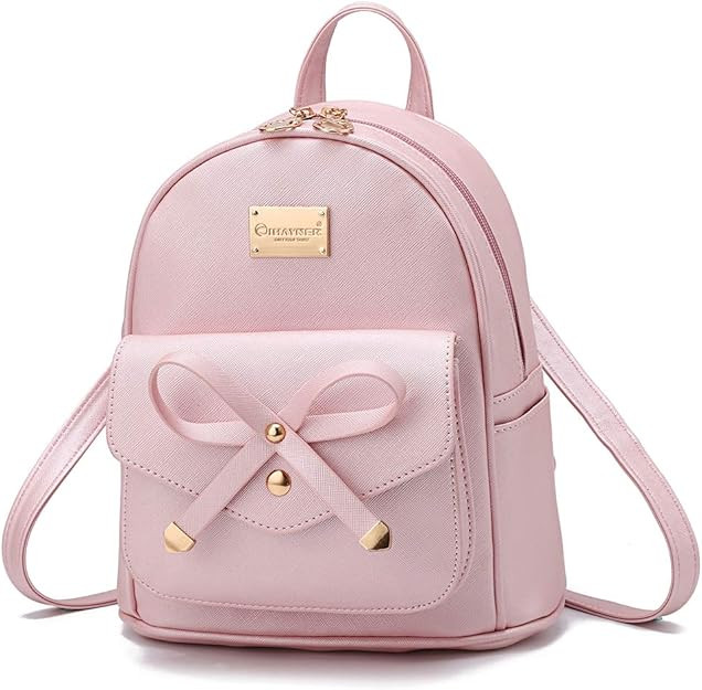 I IHAYNER Girls Bowknot Cute Leather Backpack Mini Backpack Purse for Women | Amazon (US)
