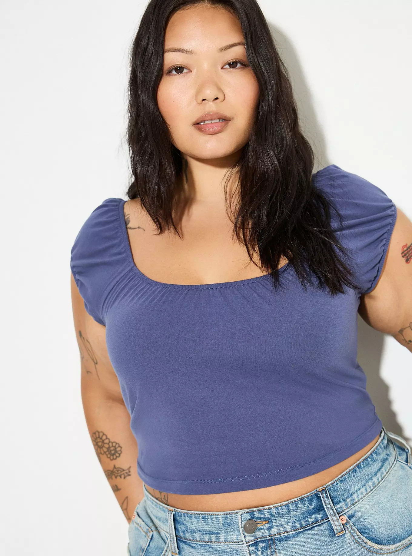 LoveSick Bubble-Sleeve Knit Top | Torrid (US & Canada)