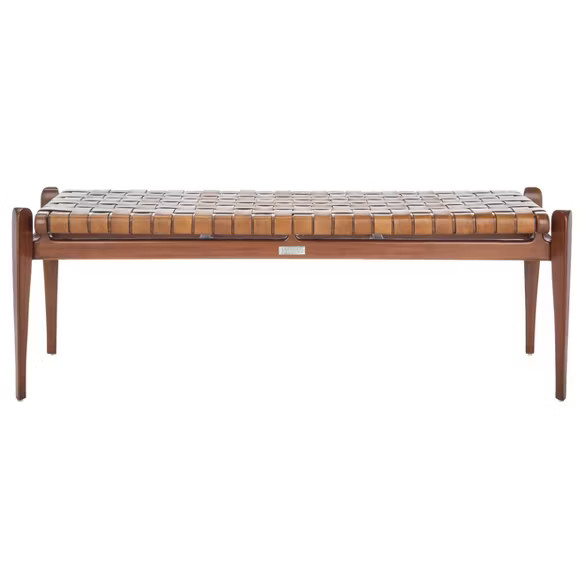 Dilan Leather Bench - Safavieh | Target