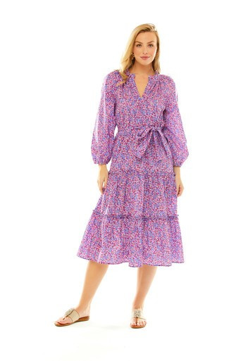 The Fanny Dress In Floral Multi | Sara Campbell LTD