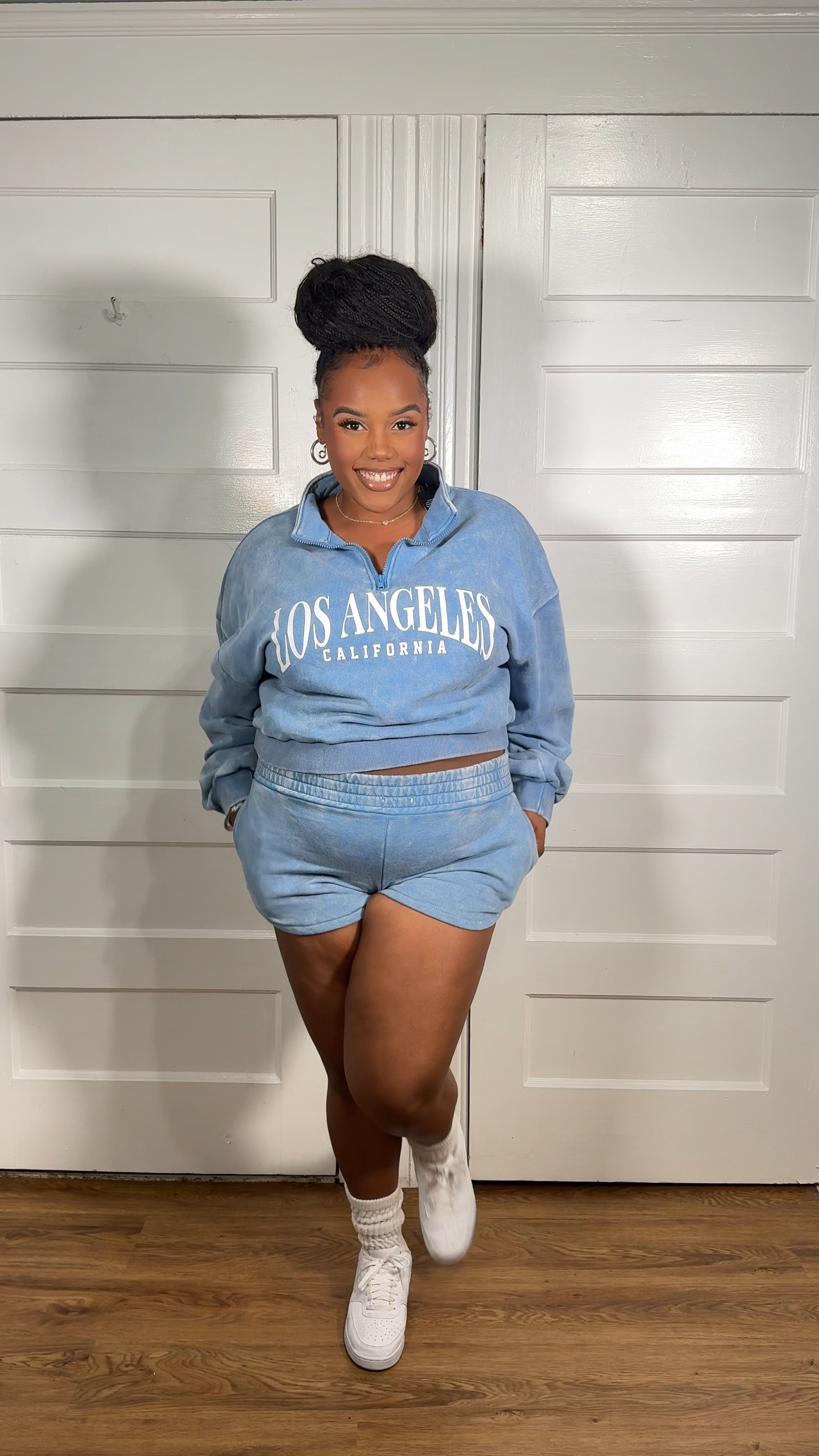 Fashion Nova • XL 🔎 LA VIBES SHORT SET | sneakers in 8.5 Nikes - all of the ones below I’d recommend as I own them 🤣☺️ 

Perfect for Airport • Errands • Kids or Sporting Events • Teenagers 

#LTKStyleTip #LTKSeasonal #LTKPlusSize