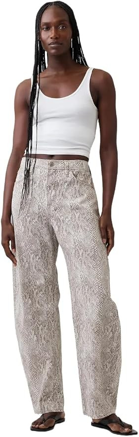 GAP Women's High Rise Barrel Denim Jean | Amazon (US)