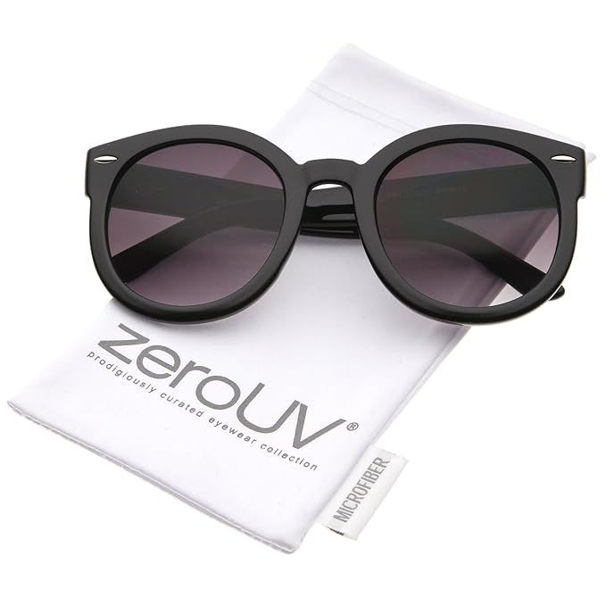 Women's Retro Oversize Horn Rimmed P3 Round Sunglasses 52mm | Amazon (US)