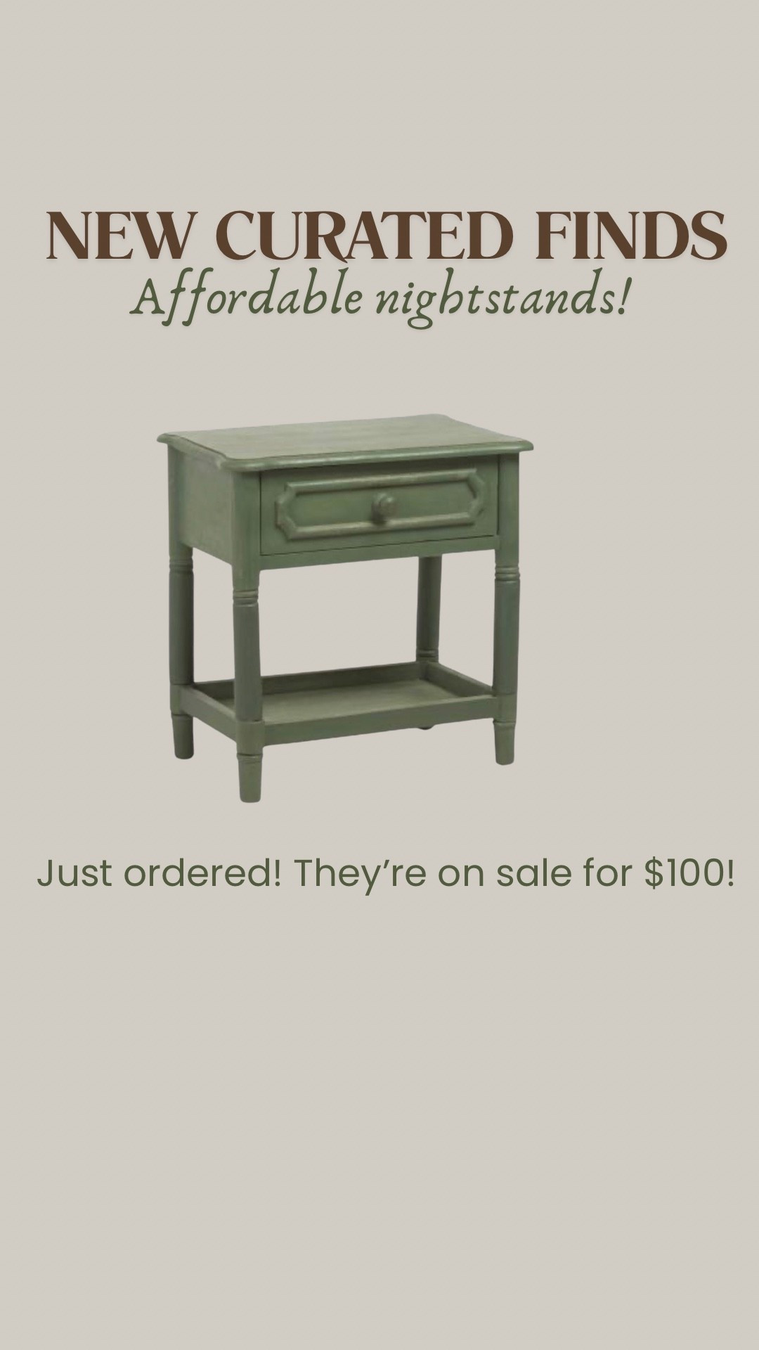 Just ordered these affordable nightstands!!

#LTKSaleAlert #LTKHome #LTKOver40