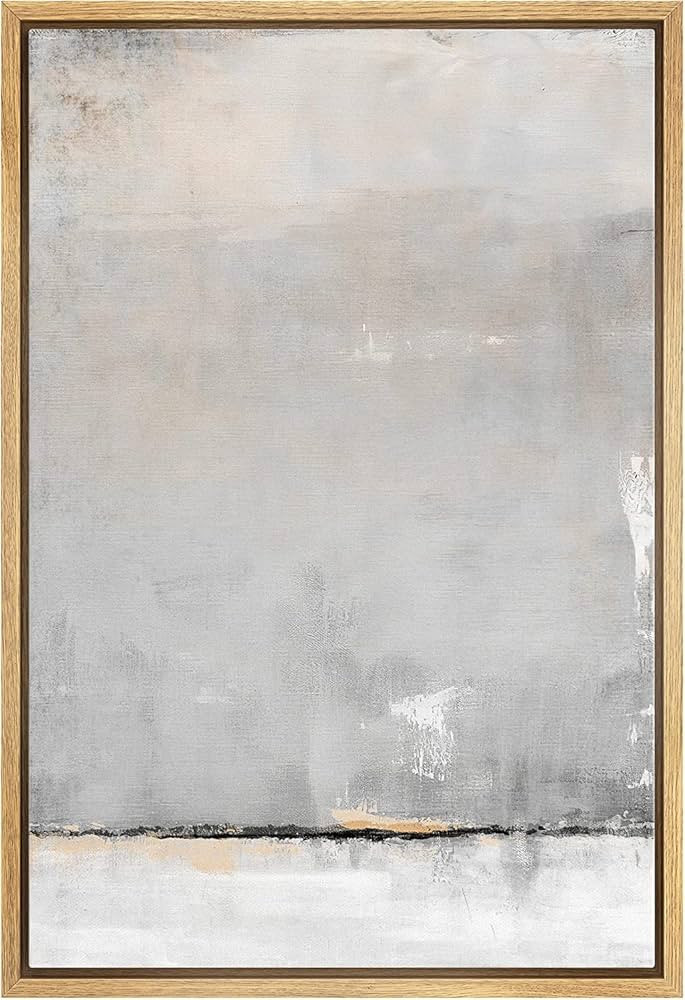 SIGNFORD Abstract Framed Wall Art, Minimalist Wall Art, Modern Wall Art, Gery White Abstract Wall... | Amazon (CA)