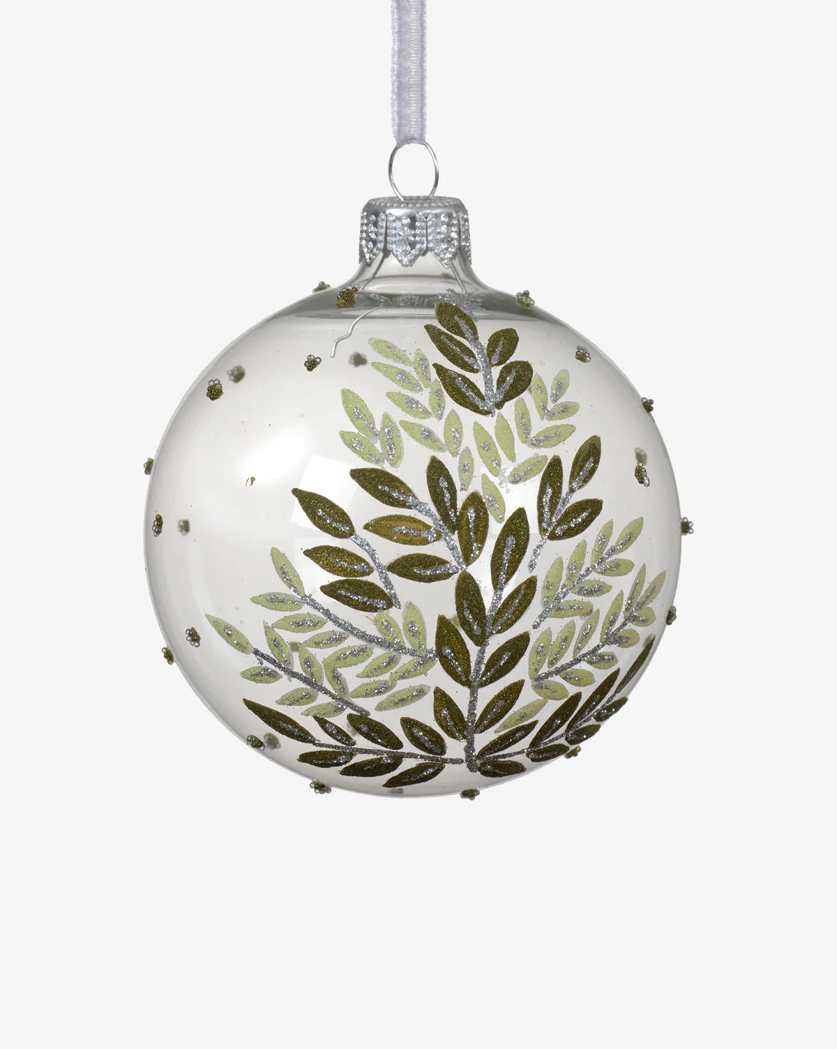 Painted Leaves Bauble Set (Set of 6) | McGee & Co. (US)