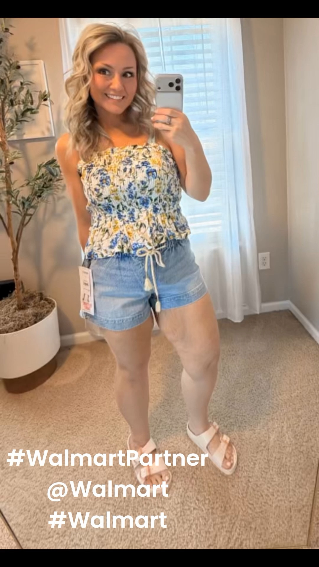 #WalmartPartner Easy summer outfit unlocked. Pull on shorts and this floral smocked top are lightweight, flattering, and ready for anything from errands to lunch dates. It comes in four amazing colors in sizes XS-XXL. I'm waiting for a restock on the denim to pair with white shorts! @Walmart #Walmart

#LTKMidsize #LTKmomlife #LTKdayinmylife