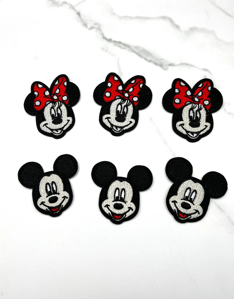 Disney Theme Adhesive and Iron on Patches Selection Chenille | Etsy | Etsy (US)