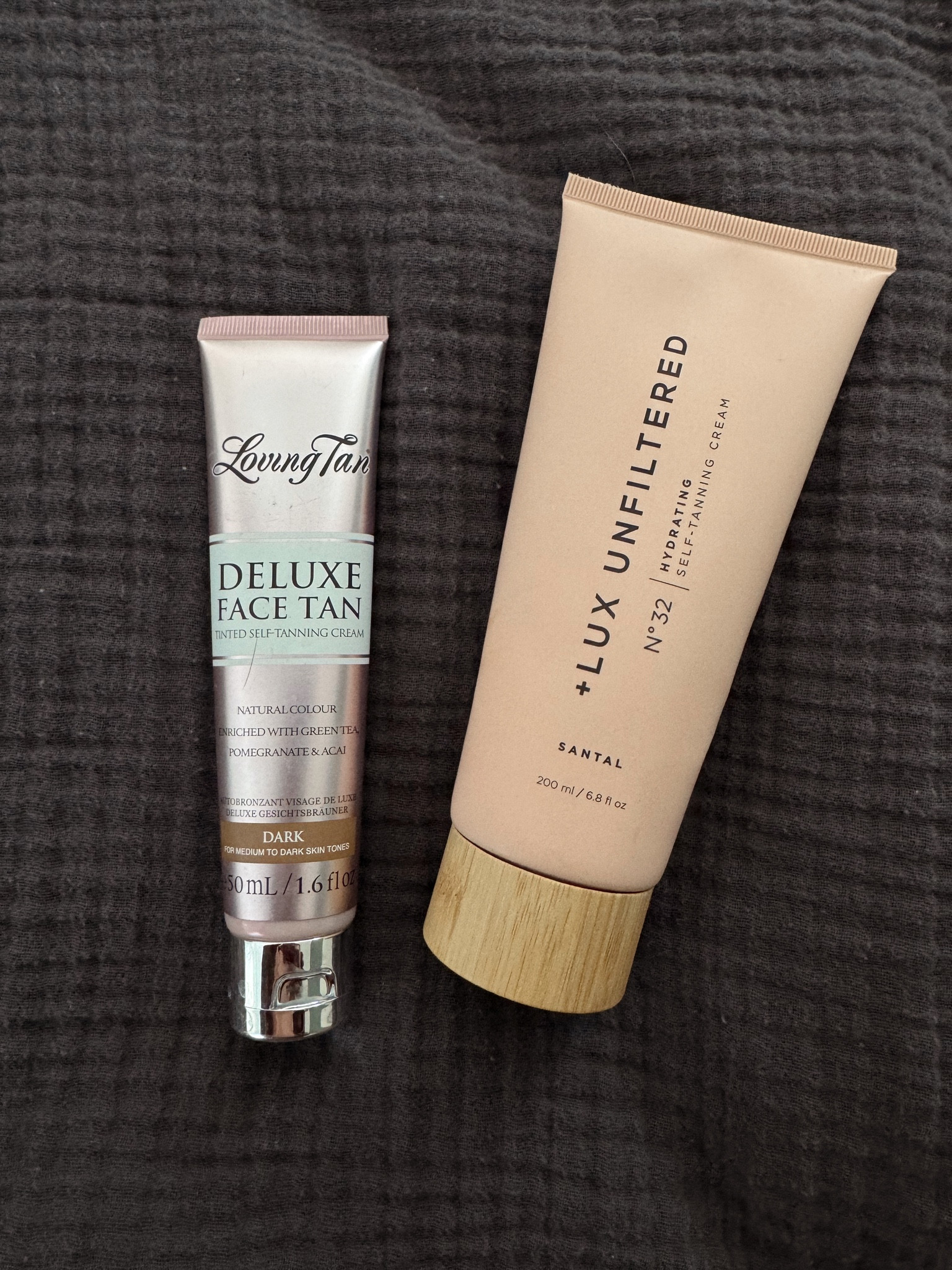 My favorite self tanning products right now- quick and easy! Natural looking too 👏🏼