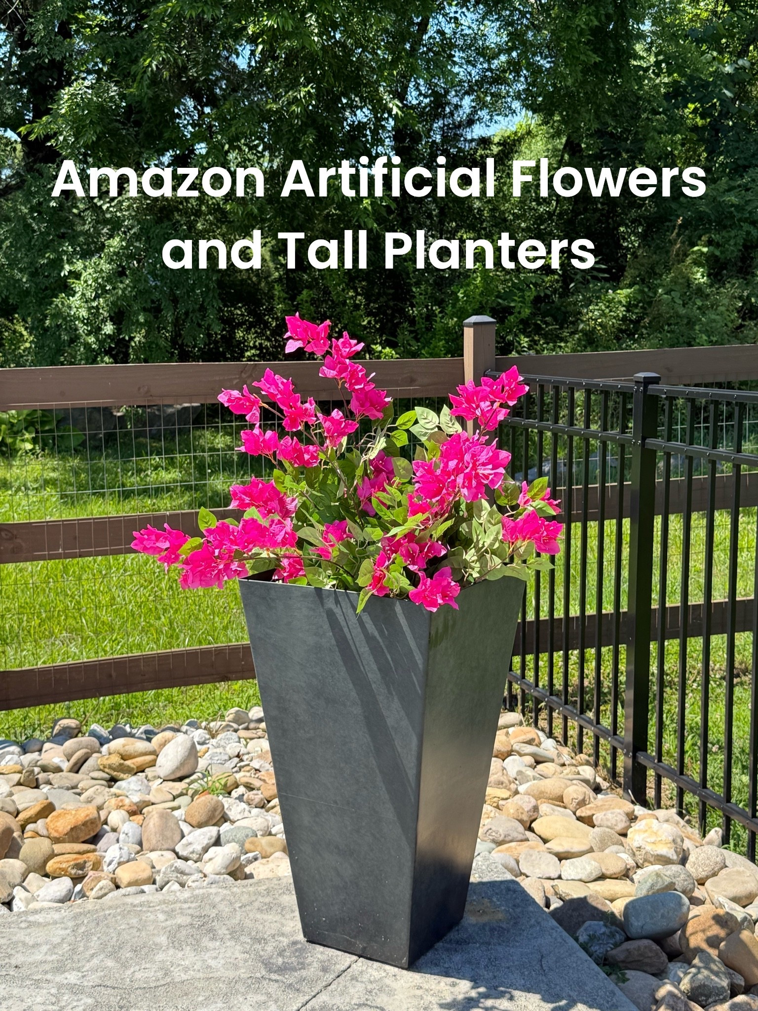 After 2 yrs of sitting empty I FINALLY found some gorgeous tall artificial flowers to go around our pool 😭🙌🌸🌸🌸

Found these beauties on Amazon and was skeptical they would look super fake but they are STUNNING and amazing quality. They fill out the planters so well 🎉

#LTKHome #LTKSeasonal #LTKvlog