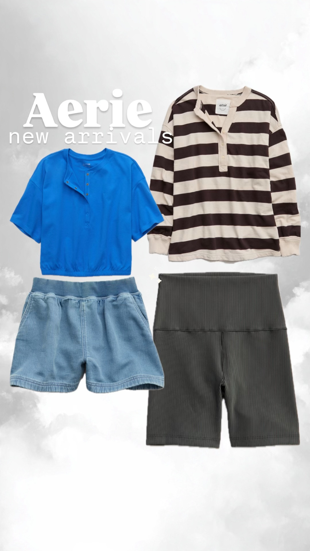 Aerie keeps nailing those easy pieces. The henley tops are soft, relaxed, and actually flattering. Paired with bike shorts or denim shorts depending on how put together I need to feel that day.

This is the kind of outfit that works for coffee runs, errands, and pretending you have your life together

Fit notes: tops are slightly oversized, shorts are comfy with stretch and don’t ride up

Search terms: aerie outfits, casual mom outfits, bike shorts outfit, denim shorts outfit, comfy everyday outfits, athleisure mom style, spring casual outfits, relaxed fit basics

#LTKxAerie #LTKootd #LTKSaleAlert