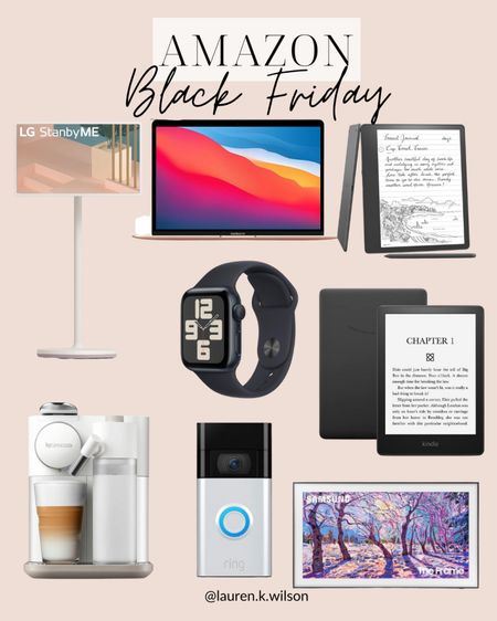 Amazon Black Friday, tech, deals, sale finds, Apple Watch, kindle, frame tv, ring doorbell, Nespresso 

#LTKCyberWeek #LTKsalealert