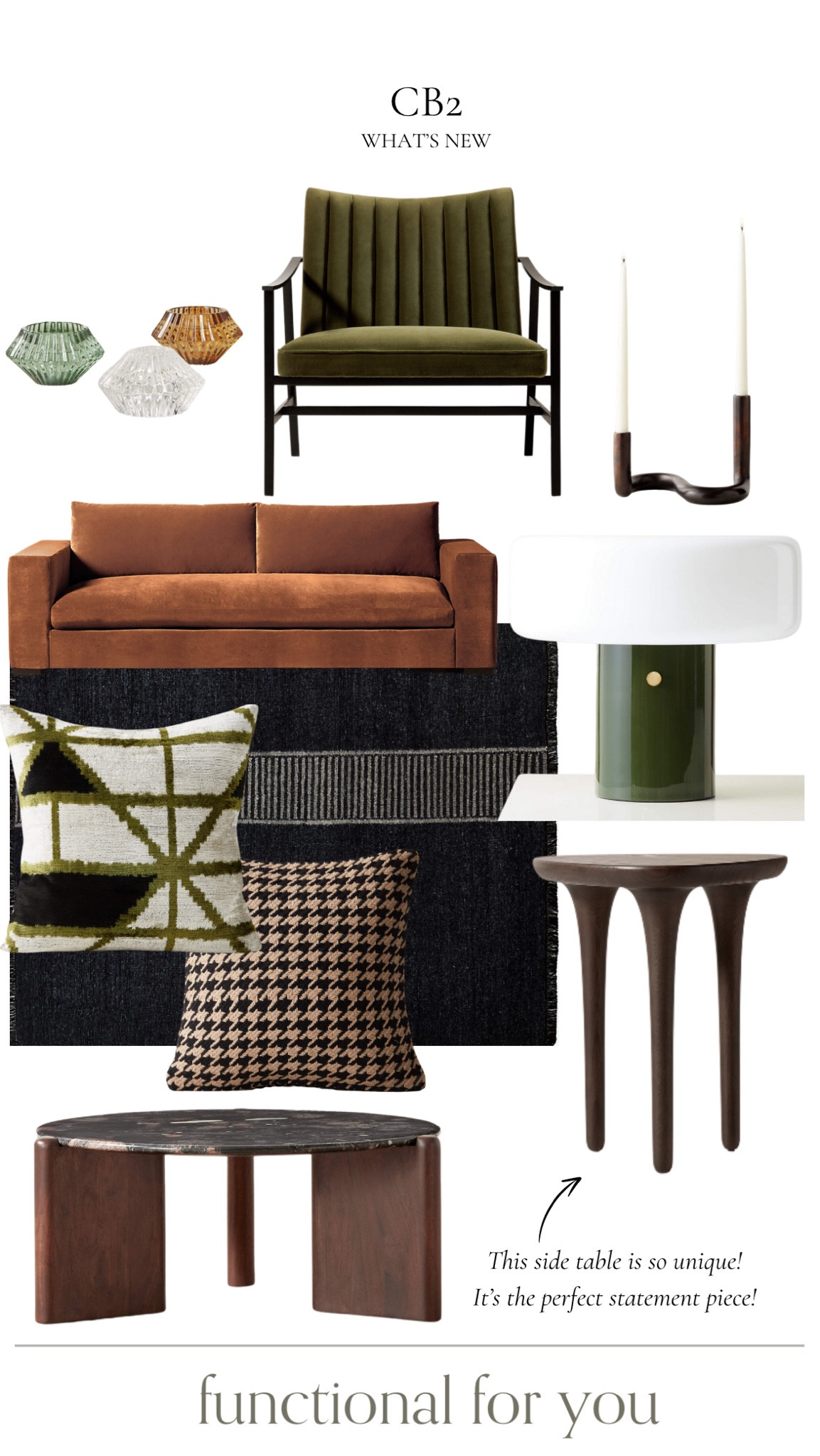 Cb2 new fall arrivals! My top picks!




Candle stick holders, accent chairs, table lamps, couch, sofa, area rug, throw pillows, side table, coffee table, cb2 furniture, cb2 home decor, fall home decorr

#LTKHome #LTKStyleTip