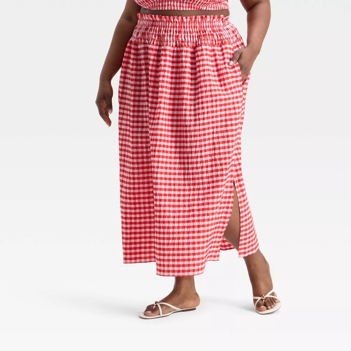 Women's Smocked Maxi A-Line Skirt - Universal Thread™ | Target