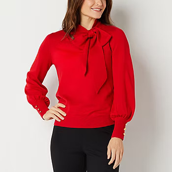 Liz Claiborne Womens Mock Neck Long Sleeve Pullover Sweater | JCPenney