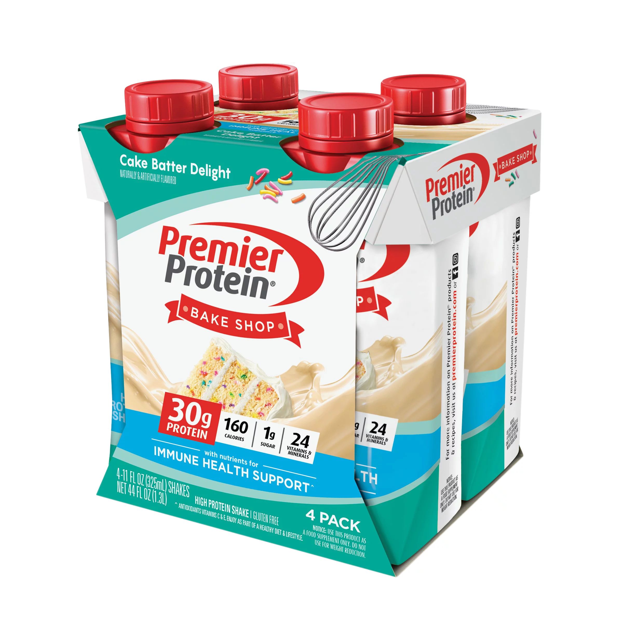 Premier Protein Shake, Cake Batter Delight, 30g Protein, 11 Fl Oz, 4 Ct | Walmart (US)