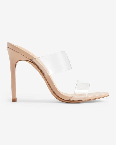 Barely There Double Band Heeled Sandals | Express