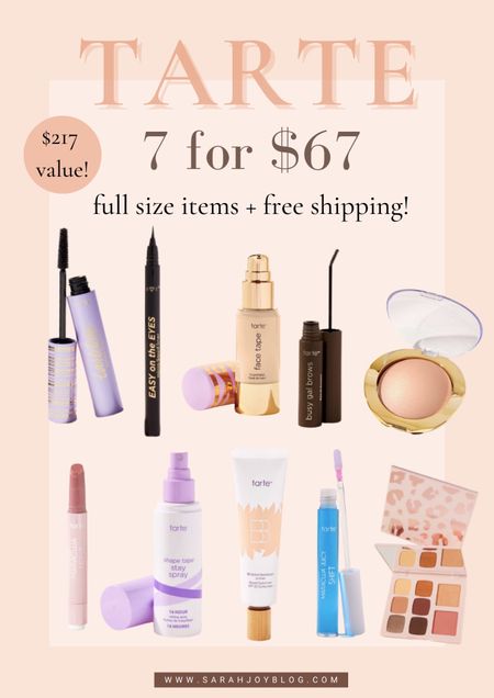 Custom Kit Sale!!! Get 7 full priced items for $67 sale and free shipping! @tartecosmetics
#tartepartner 

#LTKbeauty #LTKSale
