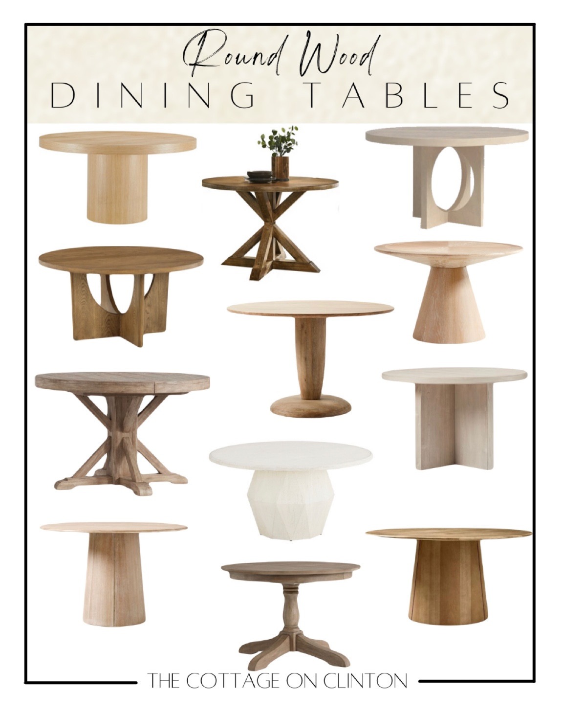 Round wood dining tables for any home/style!

#LTKhome