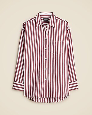 &Eacute;tienne oversized shirt in embellished cotton poplin | J. Crew US
