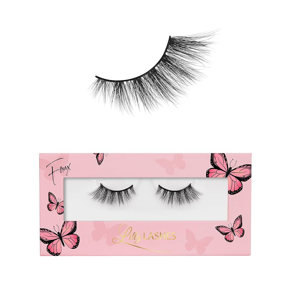 Lilly Lashes Butterfl'eyes Faux Mink Lashes, Half Lashes Natural Look & Feel, False & Reusable Ey... | Amazon (US)