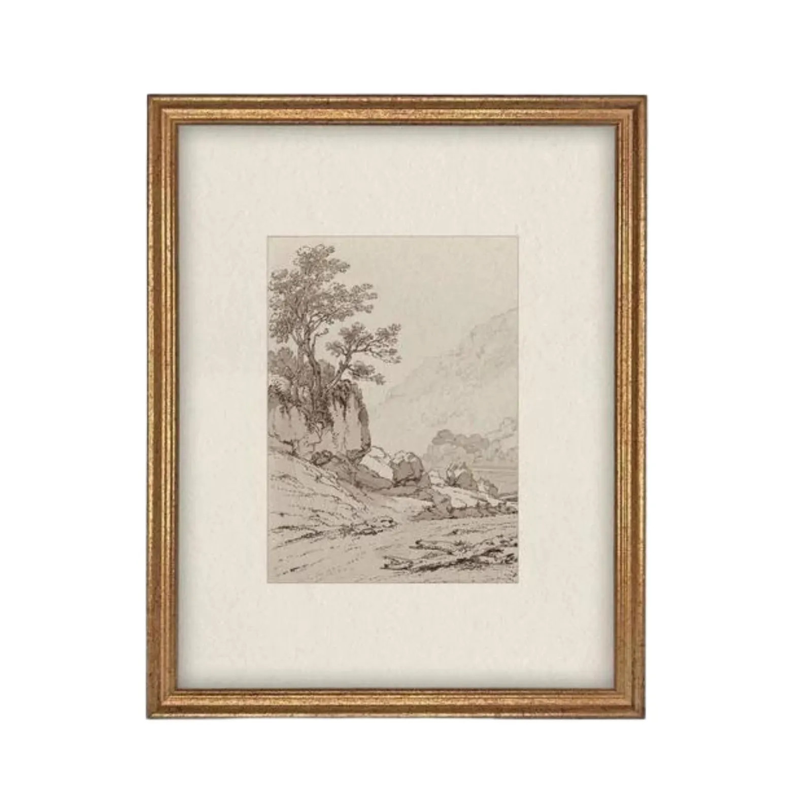 Vintage Framed Canvas Print: Country Landscape Art | Etsy (Global)