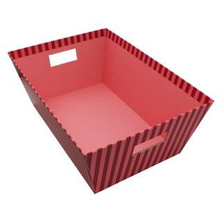 Large Pink Stripe Gift Bin by Ashland® | 13" x 9" x 5" | Michaels® | Michaels Stores