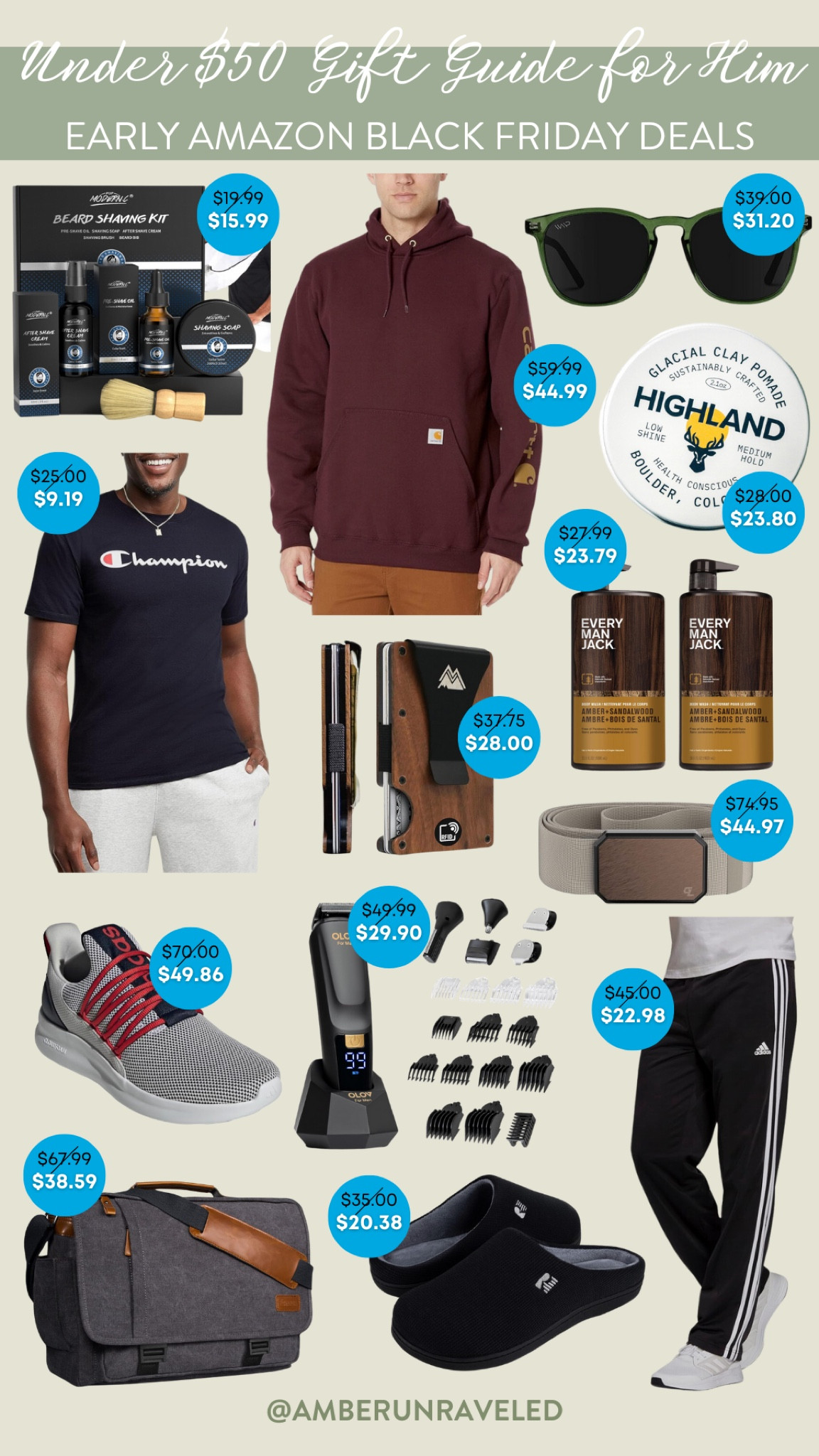 Find the perfect under $50 gift for him! Shop the early Amazon Black Friday deals and score big on thoughtful finds.
#giftguide #affordablefinds #mensfashion #groomingessential #CreatorFavorites2024 #cyberweeksale

#LTKCyberWeek #LTKMens #LTKGiftGuide