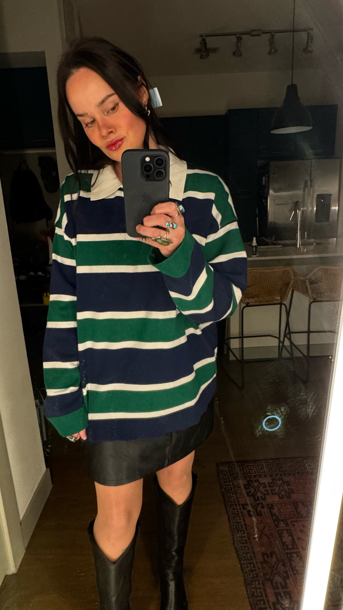 Thick and warm rugby sweater by grey lab. Great structure and shape makes it easy to throw and go

#LTKStyleTip #LTKTravel #LTKMidsize