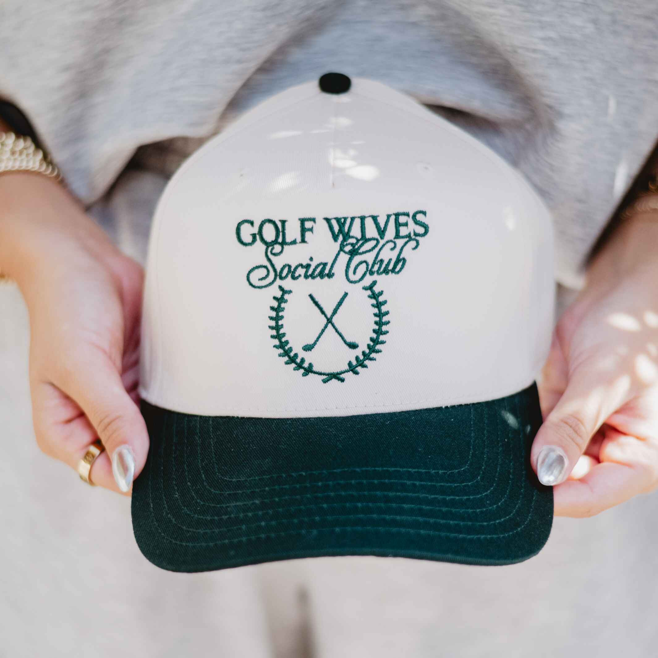 Golf Wives Social Club Two-Toned Fitted Hat | Ash Hoffman Jewelry