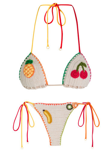 Tutti Frutti embroidered bikini | Harvey Nichols