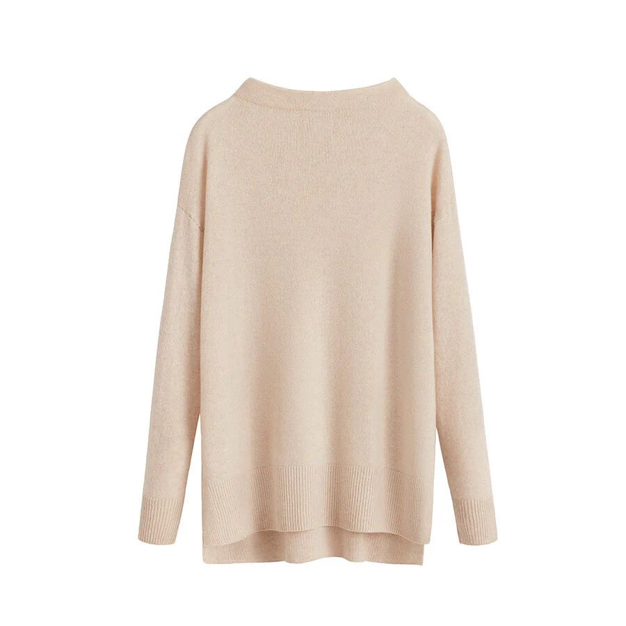 Single-Origin Cashmere Funnel Neck Sweater | Cuyana
