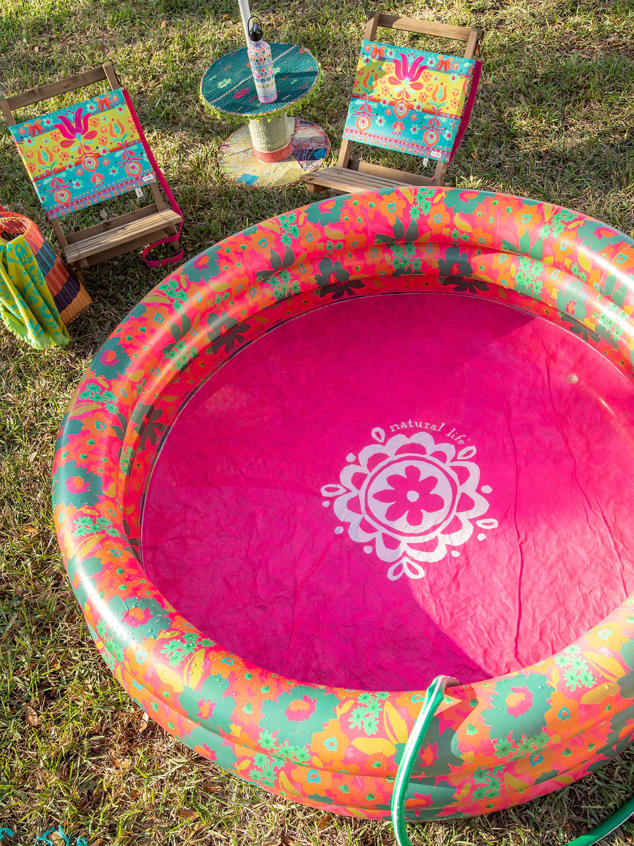 Inflatable Pool - Hot Pink Floral | Natural Life