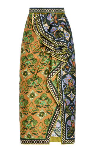 Cece Silk-Twill Midi Skirt | Moda Operandi (Global)