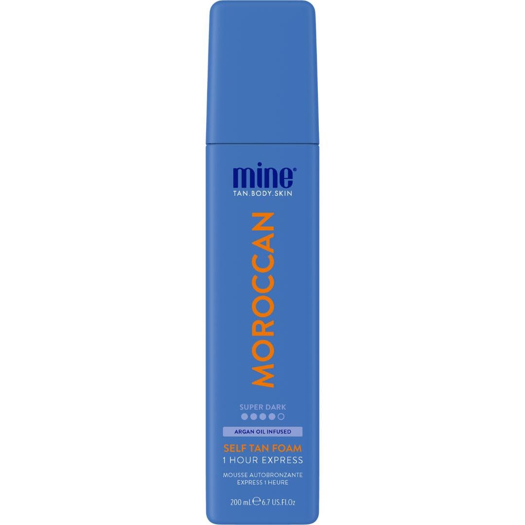 Minetan Self Tan Foam | Moroccan - 1 Hour Express, Best Sunless Tanning Mousse for a Deep Dark Bronze Skin Finish, Face & Body Fake Tanner, Ultra Hydrating Glow, Vegan & Paraben Free, 6.7 Fl Oz | Amazon (US)