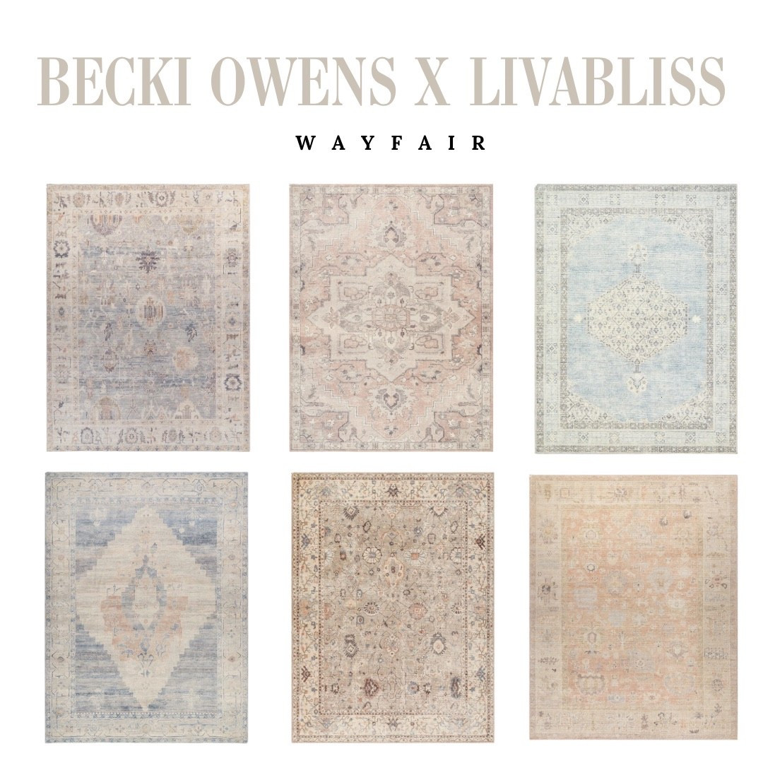 The prettiest mix of rugs from the Becki Owens x Livabliss line at Wayfair. You can’t go wrong with any of these. 

#ad @wayfair #WayfairPartner #Wayfair #fromloomtoroom #beckiowens #beckiowensxlivabliss @livabliss @beckiowens 


#LTKmomlife #LTKdayinmylife #LTKHome