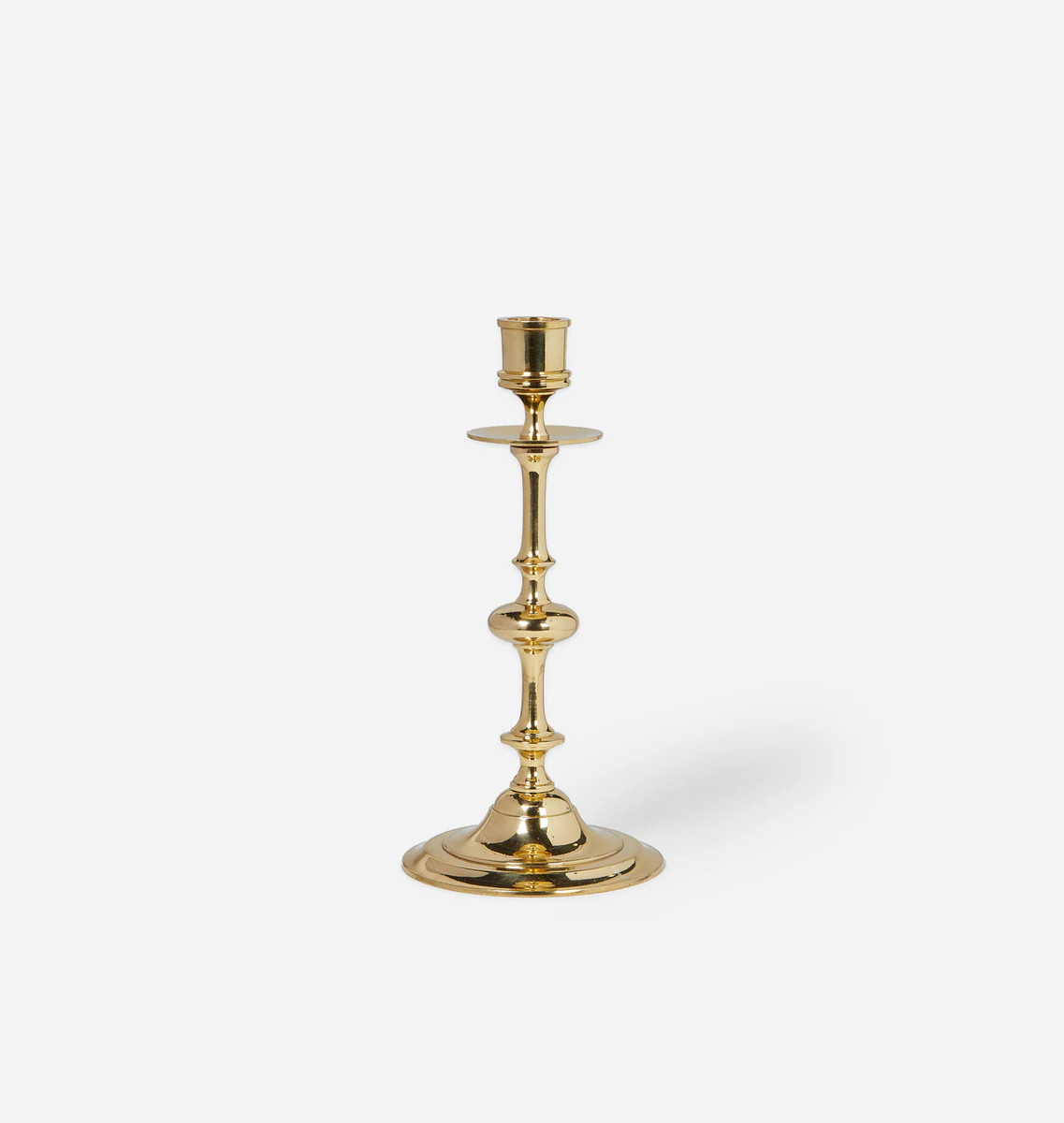 Oma Brass Taper Candlestick Holder | Amber Interiors