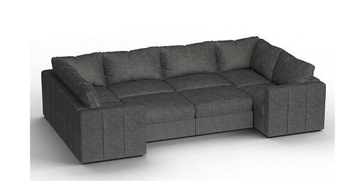 Lovesac - 8 Seats + 10 Sides Charcoal Corded & Standard Foam (22 Boxes) - Charcoal Grey | Best Buy U.S.