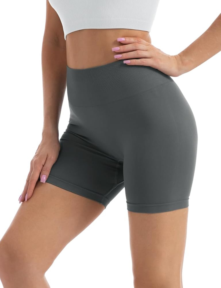 Women's Workout Shorts High Waist Scrunch Butt Gym Booty Shorts | Amazon (US)
