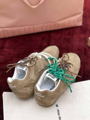 MIU MIU x New Balance 530 Sneakers Brown Suede White Lace Up Trainers Size 38  | eBay | eBay CA